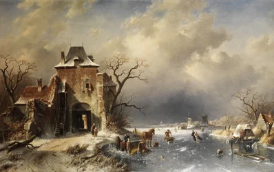 オランダの冬景色